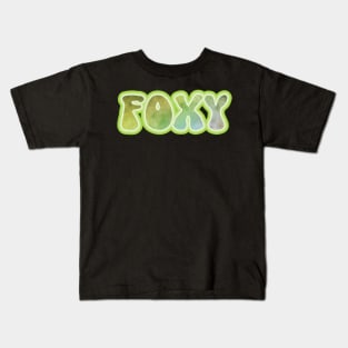 FOXY. Retro 60s 70s aesthetic slang Kids T-Shirt